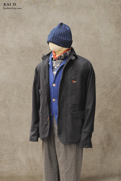 Degas Work Jacket - Navy Virgin Wool - S, L (NO RETURN)