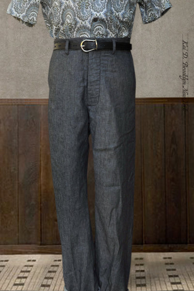 Bosun Pants - Linen Cotton Dressy Denim - 30, 32, 34, 36