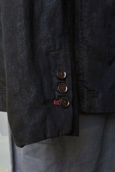 Ginsberg Jacket (Relaxed Fit) - Cotton Linen Denim - S, M, L, XL