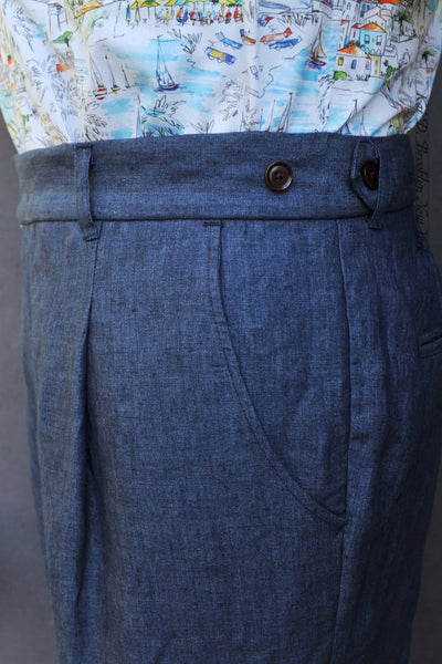 Journeyman Trousers - Blue Heather Light Linen - 30, 32, 34