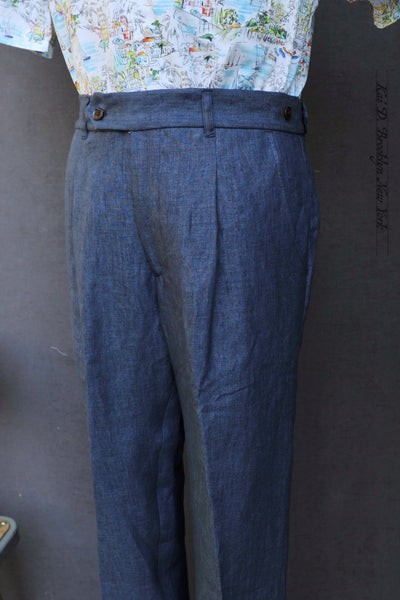 Journeyman Trousers - Blue Heather Light Linen - 30, 32, 34