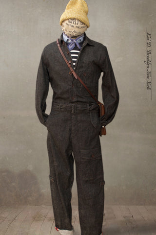 Lindbergh Flight Suit - Cotton linen denim - S, M, L
