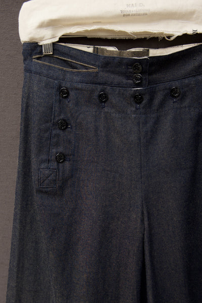 Sailor Pants - Light Weight Dark Denim  -  S