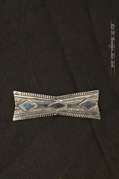 Sterling Hat Pin - Triple Diamond