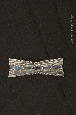 Sterling Hat Pin - Triple Diamond