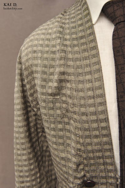 Muralist Kimono Jacket - Novel Dimensional Cotton - M, XL