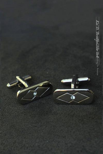 Vintage Silver Cuff Links - Modernist