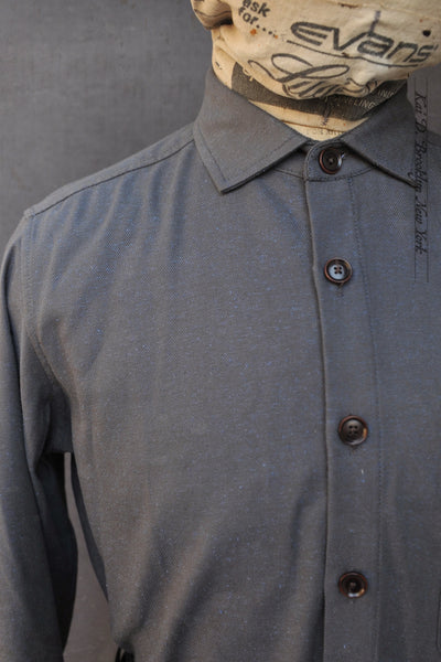 Skillman Shirt - Cotton Silk - Dove Grey - M, L, XL