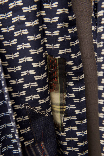 Boro Cotton Scarf - Dragon Fly B