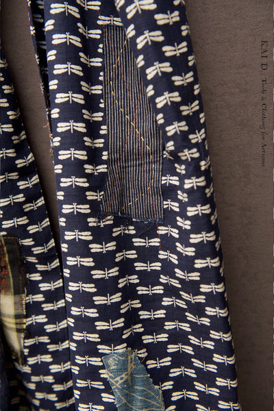 Boro Cotton Scarf - Dragon Fly B