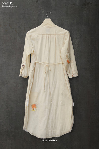 Boro Artisan Dress - Light cotton - S, M