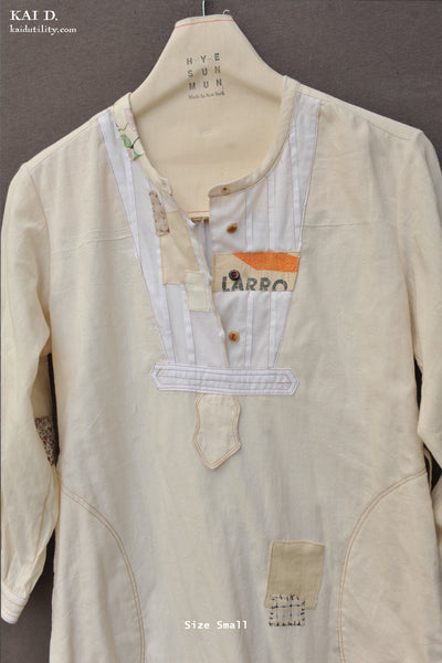 Boro Artisan Dress - Light cotton - S, M