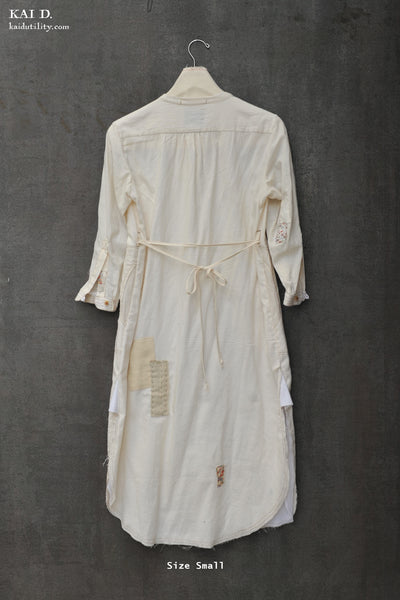 Boro Artisan Dress - Light cotton - S, M
