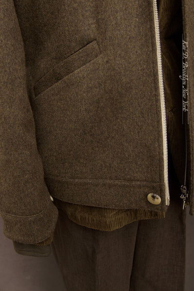 Driver's Jacket - Austrian Wool - Chocolate Brown - 48, 50 (NO RETURN NO EXCHANGE)
