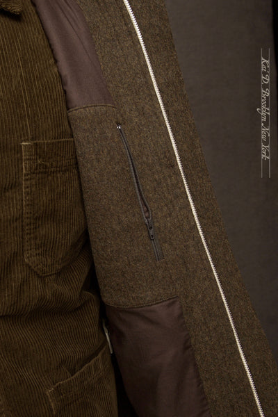Driver's Jacket - Austrian Wool - Chocolate Brown - 48, 50 (NO RETURN NO EXCHANGE)
