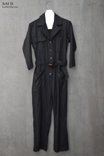 Earhart Jumpsuit - Ultra Soft Wool - S, M