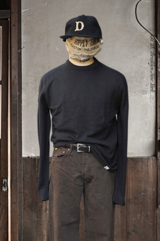 Light Weight Waffle Knit Sweater - Charcoal - XL
