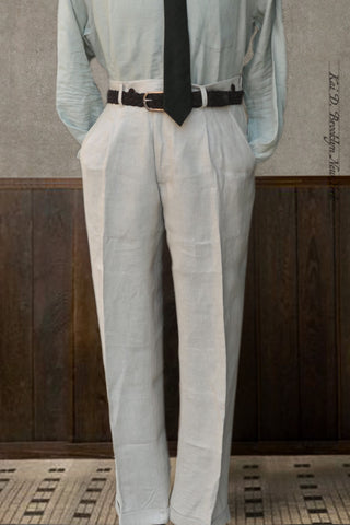 Journeyman Trousers - Ecru Belgian Linen Twill - 30, 32, 34