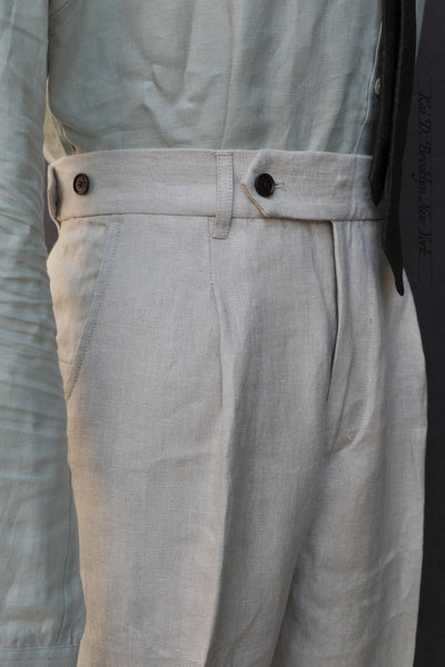 Journeyman Trousers - Ecru Belgian Linen Twill - 30, 32, 34