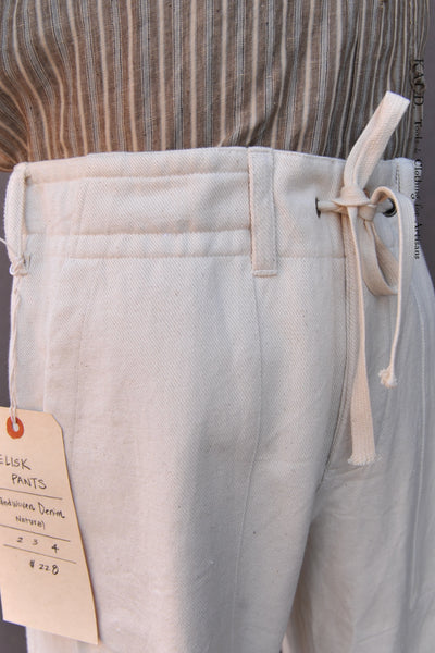 Obelisk Pants -  Undyed Denim - 2, 3, 4