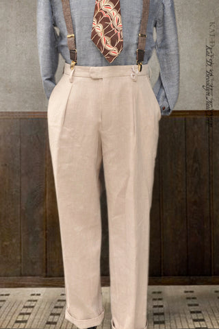Sheffield Trousers - Ecru - S, M, L