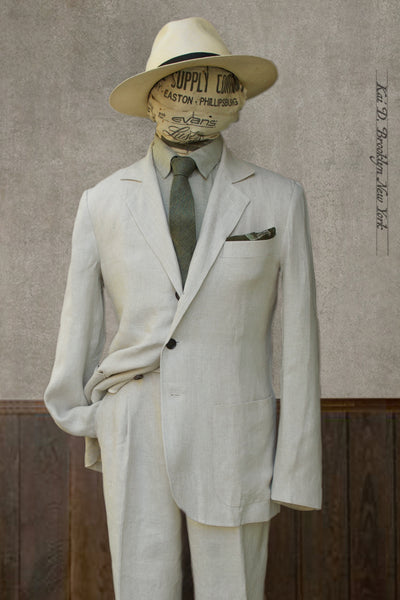 Shoemaker's Jacket - Ecru Linen Twill - M, L