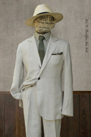 Shoemaker's Jacket - Ecru Linen Twill - M, L