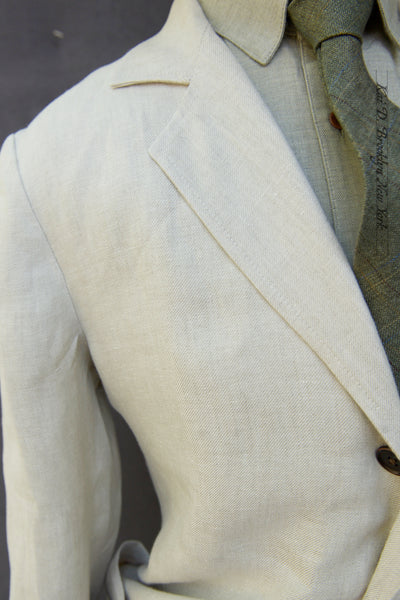 Shoemaker's Jacket - Ecru Linen Twill - M, L