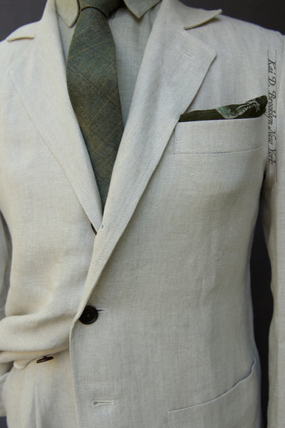Shoemaker's Jacket - Ecru Linen Twill - M, L