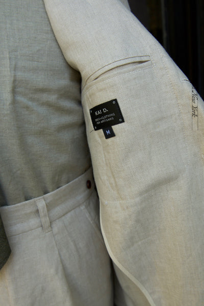 Shoemaker's Jacket - Ecru Linen Twill - M, L
