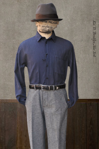 Henning Shirt - Eggplant Blule - M, L, XL (Relaxed Cut)