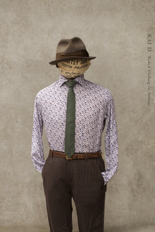 Tuscany Floral Shirt - Lavender/Blue - 40, 42, 44