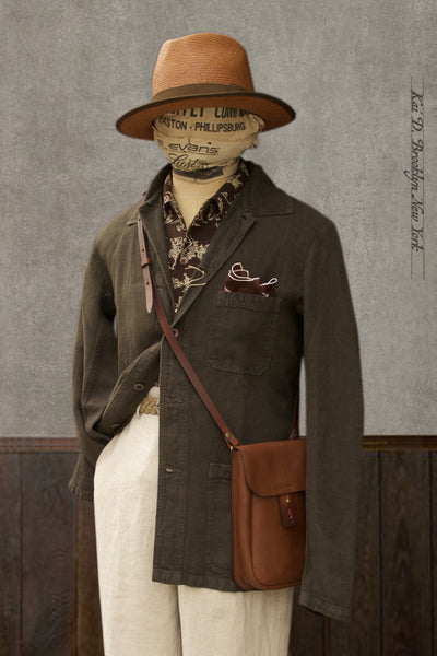 No. 5 Linen Jacket- Elk -  44, 46, 48, 50