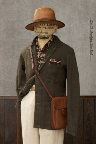 No. 5 Linen Jacket- Elk -  44, 46, 48, 50