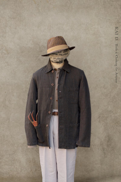 No. 5 Linen Jacket- Elk -  44, 48, 50