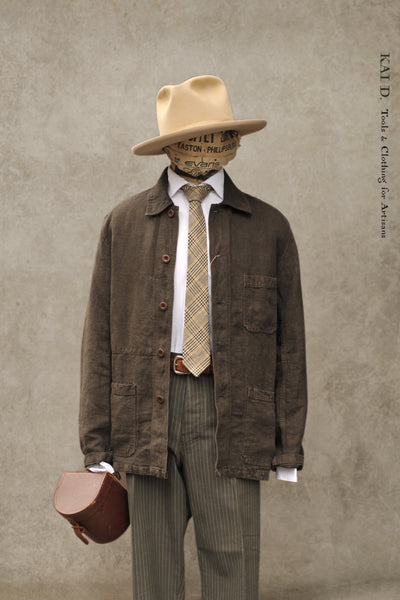 No. 5 Linen Jacket- Elk -  44, 48, 50