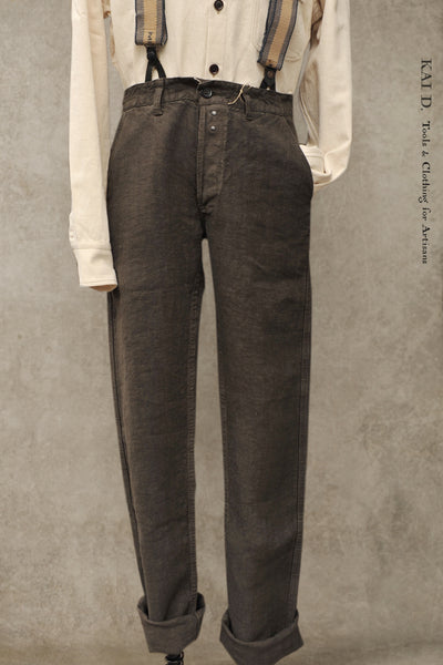 Heavy Linen Chore Pants - Elk - 32, 33, 34, 36