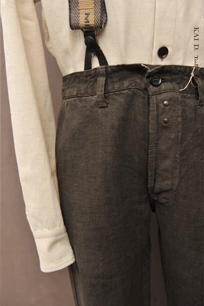Heavy Linen Chore Pants - Elk - 32, 33, 34, 36