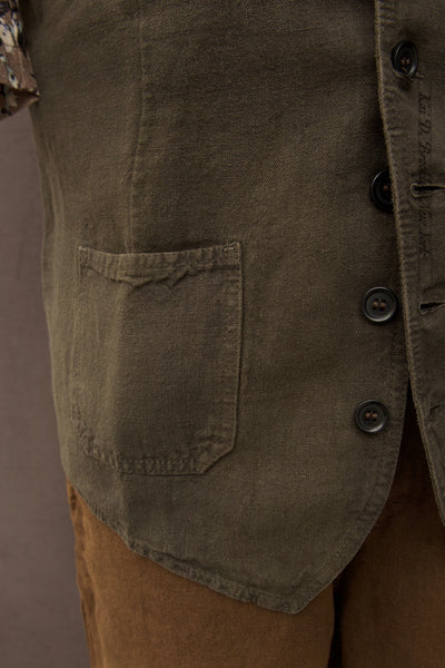 Heavy LInen Work Vest - Elk - 42(S), 44(M), 46(L), 48(XL), 50(XXL)
