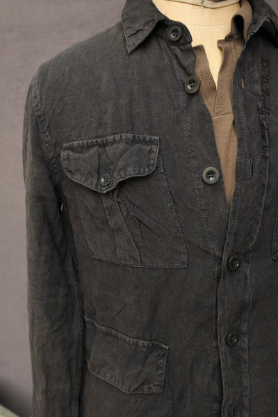 Ellis Safari Jacket - Over Dyed Linen - 48(M), 52(XL) (NO RETURN)