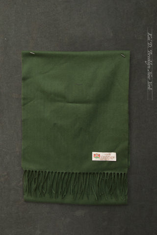 Pure Cashmere Wool Scarf - Imperial Green