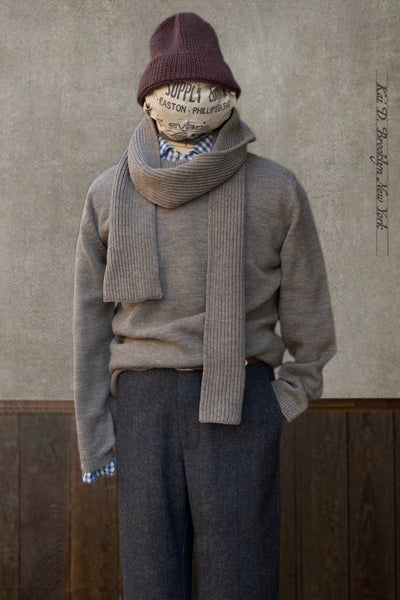 Eske Crew Neck Sweater - Light Fawn - M (fits like L)