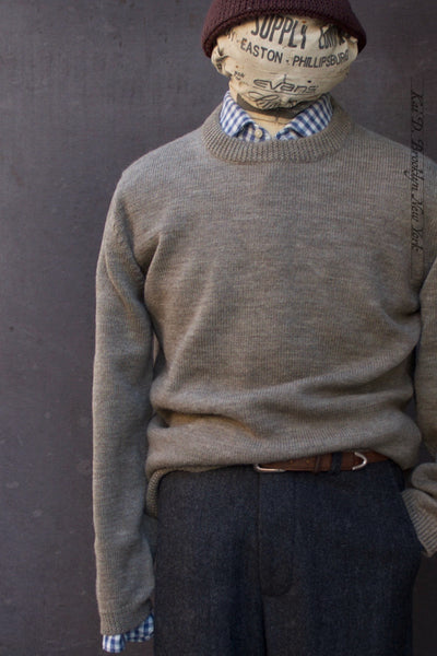 Eske Crew Neck Sweater - Light Fawn - M (fits like L)