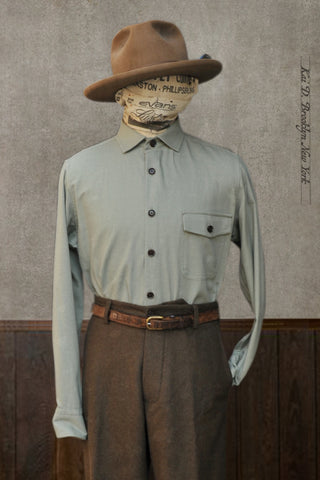 Skillman Shirt - Cotton Silk - Evergreen - L, XL, XXL