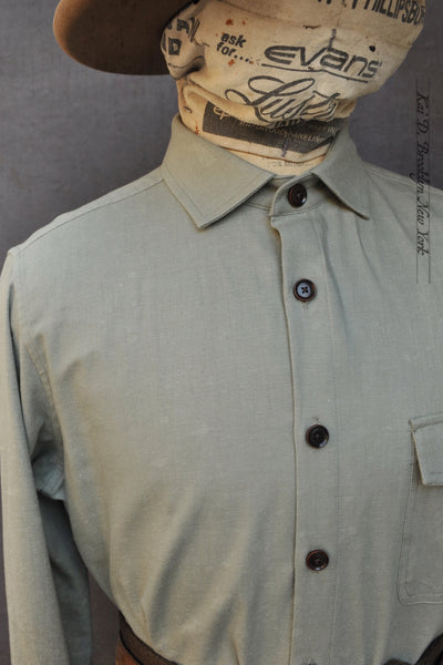 Skillman Shirt - Cotton Silk - Evergreen - L, XL, XXL