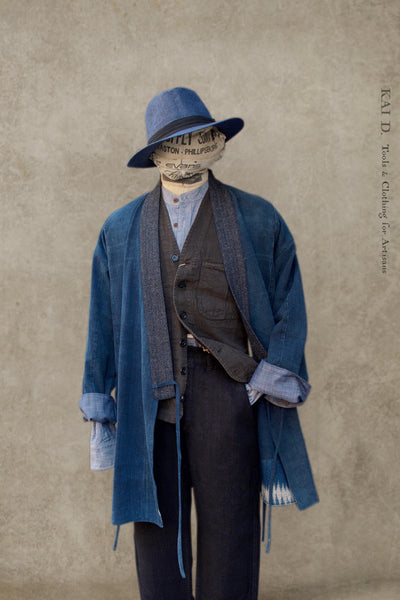 Japanese Farmer Coat - Vintage Denim - MS (NO RETURN)