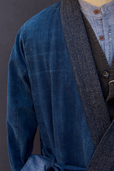 Japanese Farmer Coat - Vintage Denim - MS (NO RETURN)