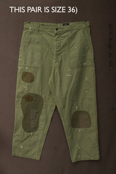 Fatigue Boro Pants - Fatigue Green - 32, 36 (NO RETURN)