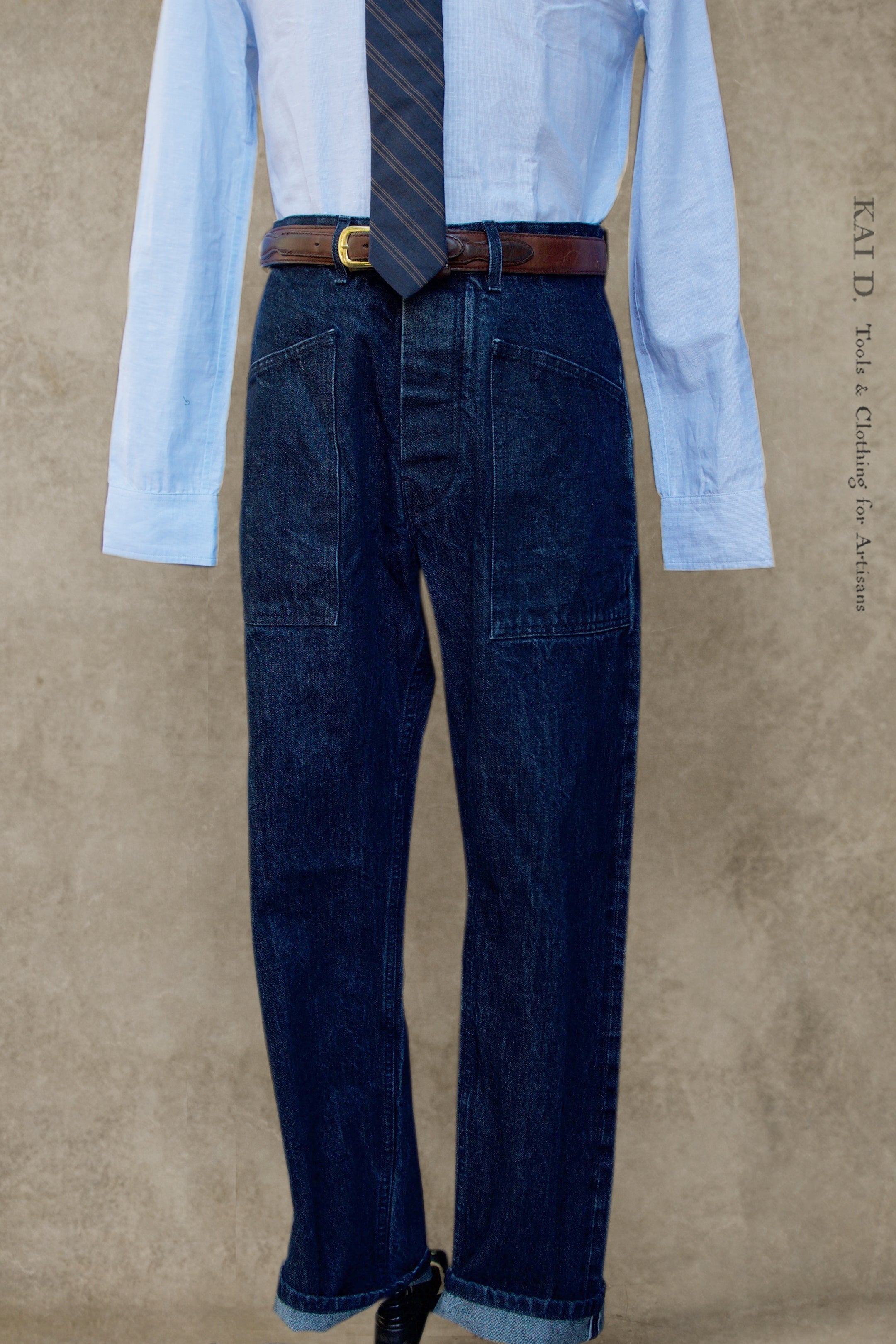 【BAON】Genta cut wide denim pants Wide Side Cut Out – PURPLE BRAND
