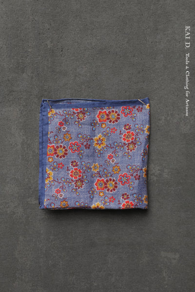 Linen Floral Pocket Square